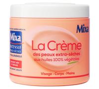 Mixa Intensif Peaux Sèches - La Crème des Peaux Extra-Sèches - Multi Usages Visage, Corps, Mains, Pieds - Nourrit 48h et répare - Pénétration Rapide - Hypoallergénique - Pot 400 ml