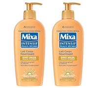 Mixa Intensif Peaux Sèches - Lait Corps Nourrissant Effet Soleil - Autobronzant - Hâle Doré Naturel Progressif et Uniforme - Peaux Claires - Hypoallergénique - Lot de 2, 250ml