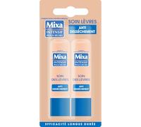 Mixa Soin des lèvres Antidessèchement Intensif Peaux Sèches – 2 x 4,7 ml