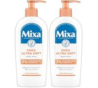 Mixa Karité Lait corporel ultra doux, lait corporel nourrissant intensif, au beurre de karité et à la glycérine végétale, pour peaux sèches et rugueuses, 250 ml (Lot de 2)