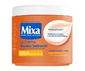 Mixa La Crème Nutritive Satinante Des Peaux très sèches et ternes 400ml