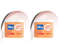 MIXA - La Crème Réparatrice Multi-Usages - Nutrition Intense 72H & Anti-Dessèchement - Huiles d’Amande Douce & Abricot - Peaux Extra-Sèches - Corps, Visage & Mains - 400ml (Lot de 2)