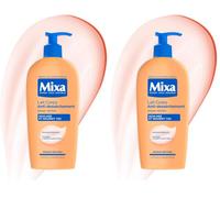MIXA Lait Corps Anti-Dessèchement Nutrition Intense 72H Peaux Sèches 400ml (Lot de 2)