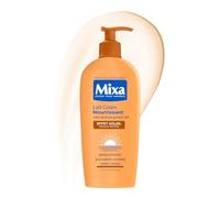 MIXA - Lait Corps Nourrissant Effet Soleil - Autobronzant Progressif & Nutrition - Beurre de Karité & Huile d’Abricot - Peaux Mates - 250ml