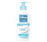 MIXA Lait Démaquillant Visage et Yeux Extra-Pur 200 ml - Peaux Très Sensibles et Réactives - Formule Hypoallergénique à 10 Ingrédients - Pompe Pratique - Lot de 3