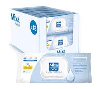 Mixa Lingettes Bébé à l’eau Thermale, Lot de 18 x 48 lingettes