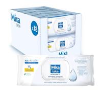 Mixa Lingettes Bébé Apaisantes Physiologiques, Lot de 18 x 48 lingettes