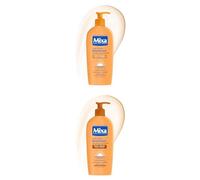 Mixa Routine Lait Corps Effet Soleil Duo, Peaux Claires 250ml + Peaux Mates 250ml, Autobronzant Végétal + Beurre Karité + Huile Abricot, Hâle Progressif Naturel Uniforme
