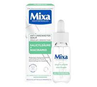 Mixa Sérum anti-impuretés pour peaux sensibles et sujettes à l'acné, avec acide salicylique, squalane et niacinamide, convient pour le visage et le cou, hypoallergénique, 30 ml