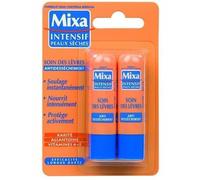Mixa Soin des lèvres Antidessèchement Intensif Peaux Sèches – 2 x 4,7 ml