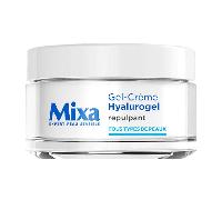 MIXA - Hyalurogel Gel-Crème Hydratant Intensif 24H - Repulpe & Lisse les Ridules - Acide Hyaluronique Pur & Glycérine - Peaux Sensibles et Déshydratées - 50ml