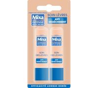 MIXA - Soin Intense Anti-Dessèchement pour Lèvres, Hydratation Longue Durée (Lot de 2 Sticks) - Le Lot De 4
