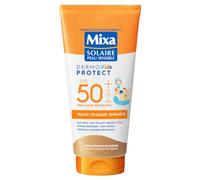 Mixa Solaire Peau Sensible - Lait Soin Solaire Très Haute Protection SPF50+ UVA, UVA longs, UVB - Peaux Fragiles Enfants - Résistant à l'Eau - Anti-Sable - Hypoallergénique, Sans Parfum - 175ml