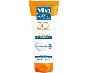 Mixa Solaire Peau Sensible - Lait Solaire Tolérance Optimale SPF 30 - 200 ml