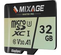 MIXAGE Carte MicroSDXC 32Go UHS-I U3/V30/C10/A1-100Mo/s Lecture, 65Mo/s Écriture, 4K UHD - Compatible Smartphones, Consoles Gaming, Caméra Sport & Sécurité
