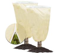 Mixc Lot de 2 couvertures pour plantes avec fermeture éclair 120 x 180 cm