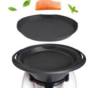 mixcover Forme à vapeur en silicone pour plat gratiné, compatible avec les accessoires Thermomix pour le plateau Varoma - Accessoire pour TM5 TM6 TM31 TM Friend, complet.