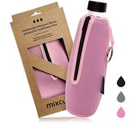 mixcover Housse de protection isotherme pour bouteille compatible avec les bouteilles en verre SodaStream Crystal et Duo - Protection contre la casse et les rayures - Rose