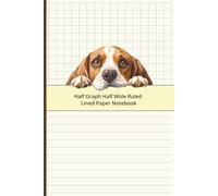 Mixed Graph and Lined Paper Journal Beagle Notebook Dog Cover: For Math Equations with Notes, Drawing, Designing, Writing and More