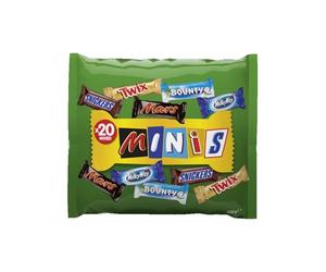 Mixed Minis - Sachet Assortiment de 20 Minis Barres Twix/Mars/Bounty/Snickers/Milky Way