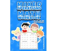 Mixed Operations Math Workbook for 2nd and 3rd Grade Students: Number Sense and Operations Worksheets