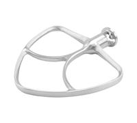 mixer attachments, Agitateur plat en acier inoxydable, compatible avec les robots pâtissiers KitchenAid de 4,5 à 5 litres avec tête inclinable, lavable au lave-vaisselle.