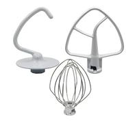 mixer attachments, Kit de mixage, compatible avec le KSM150, comprenant un crochet pétrisseur, un fouet à fil et un batteur plat revêtu, ainsi qu'un kit de réparation for mixeurs sur socle 3 pièces