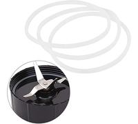 Mixer Bague d'étanchéité en Caoutchouc,3/6 Pièces Joints de Rechange Bague en Caoutchouc Bagues d'étanchéité Joints Partie pour Magic Bullet Plat Croix Lame Accessoires Blender(3 PIÈCES),
