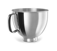 Mixer Bowl, Bol argenté, compatible avec les robots culinaires à tête inclinable KitchenAid Classic et Artisan Series 4,5 à 5 QT, 5 pintes, acier inoxydable 304,Stand Mixer