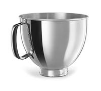 Mixer Bowl, Bol en acier inoxydable, compatible avec les mixeurs à tête inclinable Kitchenaid Classic et Artisan Series 4,5 à 5 QT, 5 pintes, 304,Stand Mixer