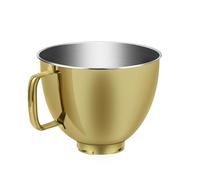 Mixer Bowl， Mixeur à tête inclinable 4,5-5 QT, bol en acier inoxydable, compatible avec les accessoires KitchenAid, bol doré K45, KSM70 et KSM150,Stand Mixer