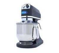 Mixer planétaire professionnel 7 L - 11 vitesses, 2 kg de pâte - noir mat