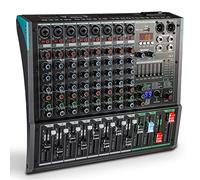 Mixer Professionale a 8 Canali, 99 Tipi di Mixer Karaoke per Effetti Digitali DSP, Mixer per Registrazione Desktop DJ, Mixer per Performance dal Vivo, Mixer per Streaming Multimediale in Studio
