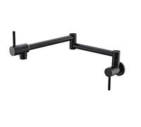 Mixer Wall-Mounted Pot Filler Foldable Kitchen Cold Single Hole Rose Gold Sink Tap, Rotate Folding Spout Brass Wall Mounted Faucet