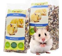 Mixerama Nourriture complète pour hamster moyen, Fairytale, adaptée à l'espèce pour hamster doré, hamster moyen, sans granulés