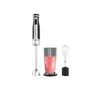 Cecotec Mixeur à main PowerGear 1500 XL Cream. Mixeur plongeant de 1 500 W, pied extra long, 4 lames revêtues de titane, engrenage en métal et divers accessoires