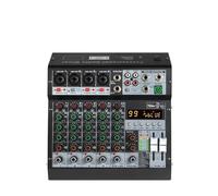 Mixeur 6 voies, enregistreur d'ordinateur, téléphone portable, carte son, scène, Bluetooth, USB, diffusion en direct, enregistrement informatique, équipement DJ Table d'harmonie de studio