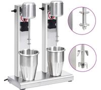 Mixeur à milk-shake avec deux gobelets Acier inoxydable 2 L