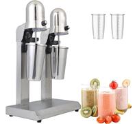 Mixeur À Milkshakes Professionnel, Blender À Double Tête, Machine En Acier Inoxydable De 360 w Et 18 000 Tr/min Avec Gobelets De 800 Ml, 2 Vitesses, Pour Restaurants, Cafés Et Glaciers.