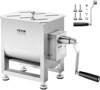 Mixeur à viande manuel VEVOR Machine à viande 15 litres (jusqu'à 6,8 kg de viande), mixeur à viande en acier inoxydable, mixeur manuel pour viande hachée