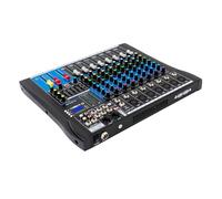 Mixeur audio 8 canaux Console de mixage audio stéréo canal professionnel avec USB Bluetooth pour mixeur audio numérique karaoké à domicile-KTV, studios d'enregistrement