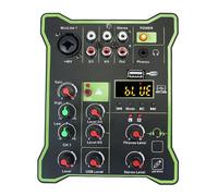 Mixeur audio, Audio Mixer 5 Channel Mixing Console Multifunctional Professional Digital Display Support Microphone For Karaoke pour streaming en direct