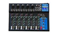 Mixeur audio DJ Console de mixage portable for DJ, alimentation 48 V for enregistrement sur ordinateur, tables de mixage de groupes for enregistrement en studio