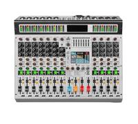 Mixeur audio, Mixeur Numérique 12 Canaux 99 DSP Console De Mixa Audio Professionnelle Amplifiée Power Soundcraft Sound Mixer Avec Bluetooth USB pour streaming en direct, podcasting, PC