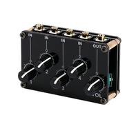 Mixeur audio, Module Passif De Mixage Audio, Sortie 4 En 1, Mini Canal Stéréo Pour Le Streaming Et L'enregistrement Studio Karaoké pour streaming en direct