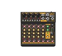 Mixeur audio, OTG Metal Mixer DJ Console Mini6 With Bluetooth 48V Power Delay Repaeat Effect For Sound Mixing Console PC Recording(Mini6 OTG)