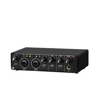 Mixeur audio, Petite carte son externe professionnelle sans pilote for ordinateur, téléphone portable, enregistrement en direct, karaoké, prise en charge 48 V pour streaming en direct, podcasting, PC
