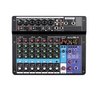 Mixeur audio, Table De Mixage DJ 8 Canaux, 24 Effets DSP, Bluetooth, PC, USB, Contrôleur D'enregistrement, Console pour streaming en direct, podcasting, PC