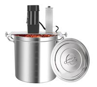 Mixeur automatique professionnel, agitateur pour marmite à vitesse réglable, 4 palettes d'agitation, mélangeur électrique en acier inoxydable pour assaisonnement, soupe(35cm)