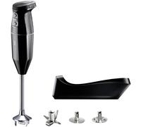 Pied Mixeur Bamix Cordless Plus 1121.001 250W 3 Vitesses Station de Charge Couteau Disque Fouet Disque Mélangeur Inox Noir Noir G